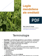 GENETICA 3 Legile Lui Mendel - Pps