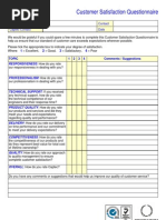 Download Customer Satisfaction Questionnaire by hka90 SN25292369 doc pdf