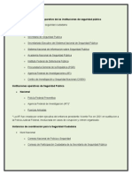 Cuadro Comparativo de Las Instituciones de Seguridad Pública