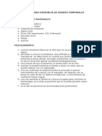 Protocolo para Exodoncia de Dientes Temporales