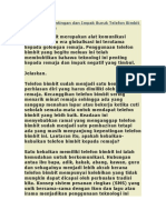 Karangan Kepentingan Dan Impak Buruk Telefon Bimbit Kepada Remaja