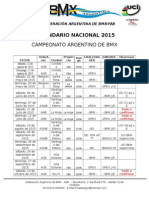 Cronograma Nacional Cab 2015