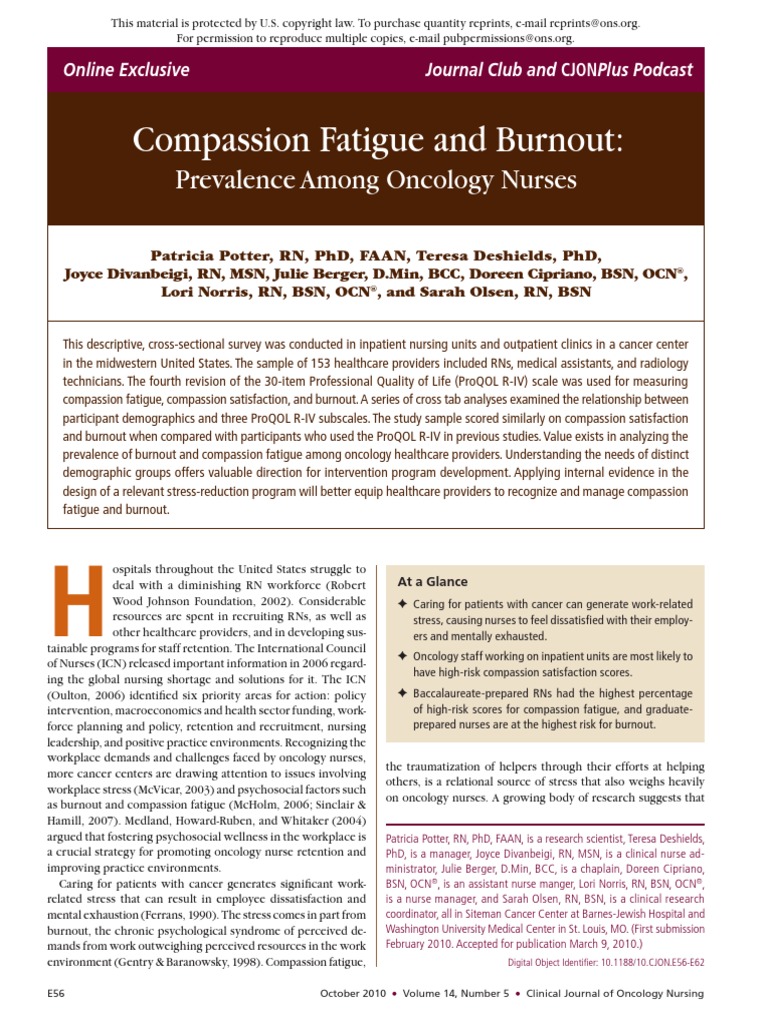 Clinician Burnout Occupational Burnout Nursing Free 30day Trial