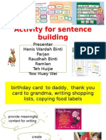 Activity for Sentence Building 2