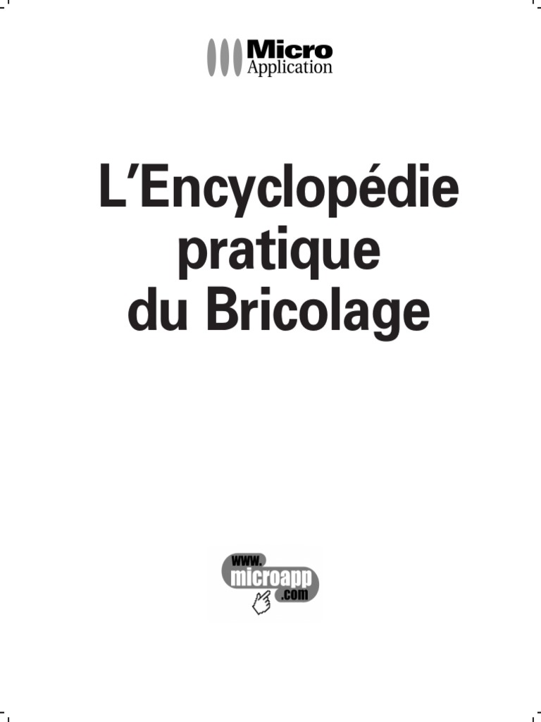 Encyclopedie Pratique Bricolage-Micro Application PDF