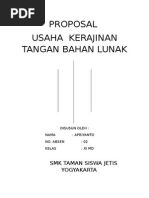 Contoh Proposal  Usaha Kerajinan  Dari Bahan Limbah 