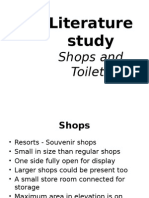 Literature Study: Shops and Toilets
