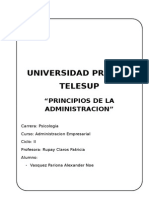 Monografia - Principios de La Administracion