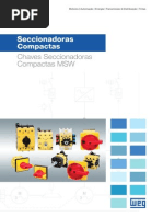 WEG Seccionadoras Compactas 50036516 Catalogo Portugues Br