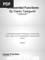 10 Essential Functions 9-2-14 Daren Taniguchi