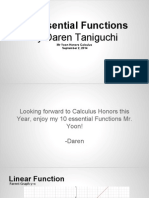 10 Essential Functions 9-2-14 Daren Taniguchi