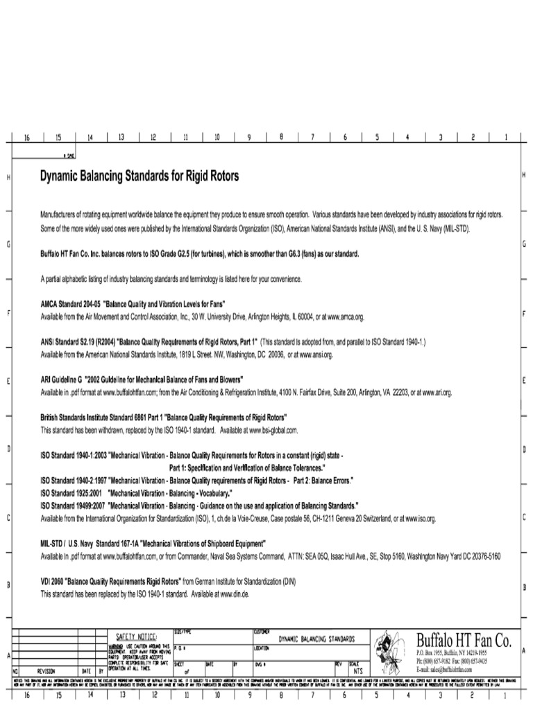 Dynamic Balancing Standards PDF | PDF