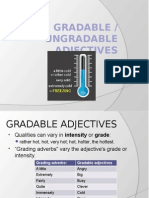 Gradable and ungradable adjectives explained