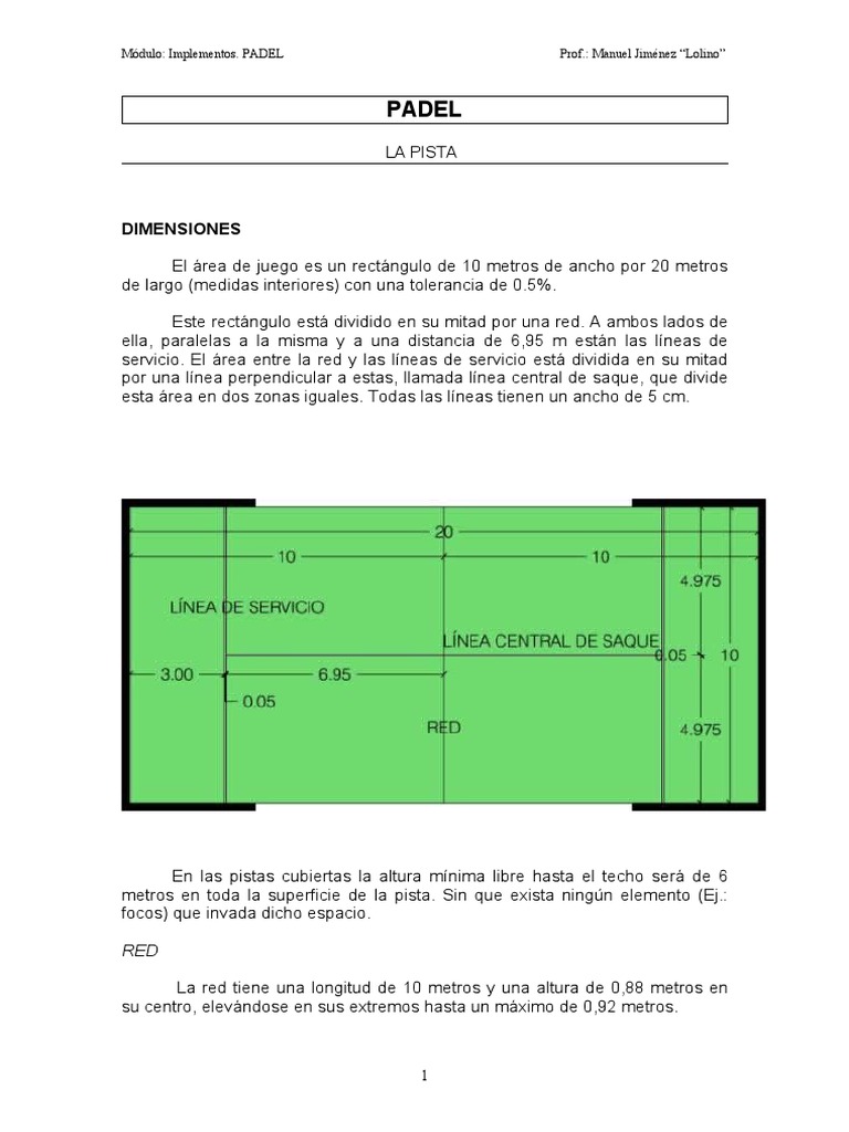 Apuntes Padel | PDF | Reglas y regulaciones deportivas | Deportes