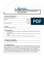 Modelo de Programa de Curso FP Operador Word