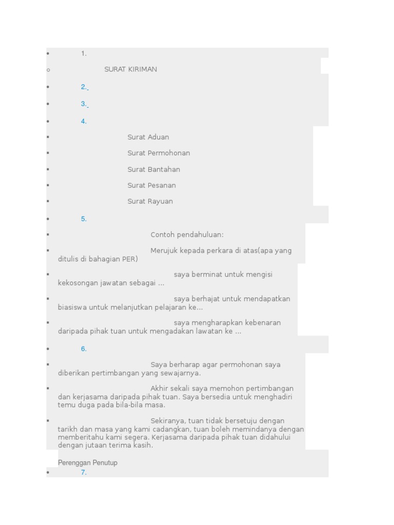 Semua Tentang Surat Rasmi Pdf