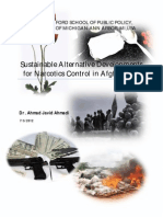 Sustainable Alternatives Development for Narcotics in Afghanistan