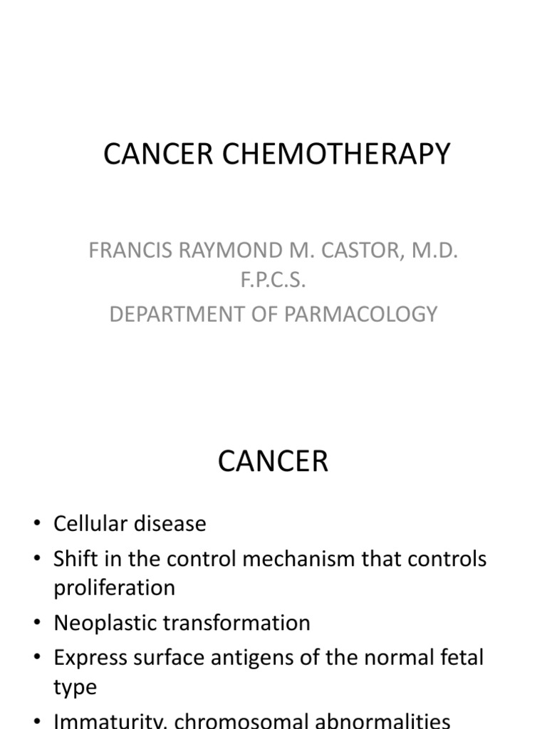 A Comprehensive Overview of Cancer Chemotherapy Mechanisms of Action