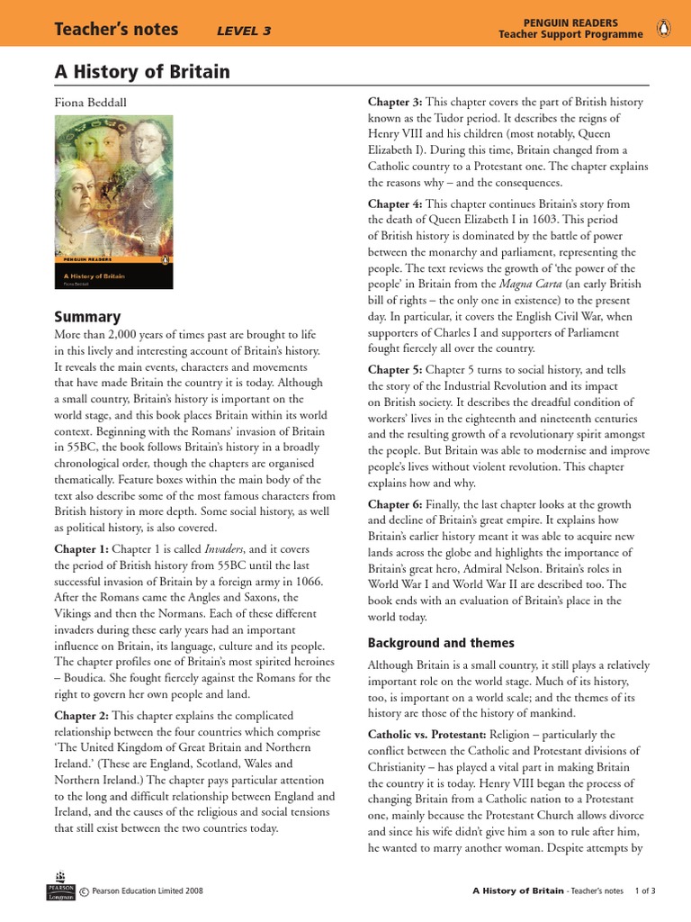 A History of Britain PDF United Kingdom English Civil War