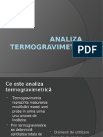 Analiza Termogravimetrica