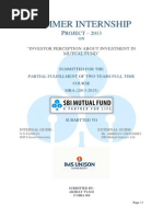 Download Sbi Mutual Fund Project Report by Akshay Tyagi SN252985975 doc pdf