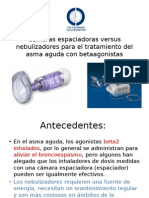 Cámaras Espaciadoras Versus Nebulizadores para El Tratamiento Del