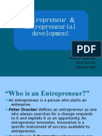 Entrepreneur & Entrepreneurial development-