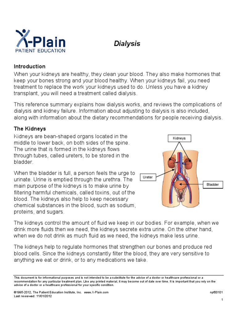 Dialysis Education Dialysis Hemodialysis
