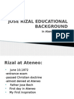 Jose Rizal Educational Background