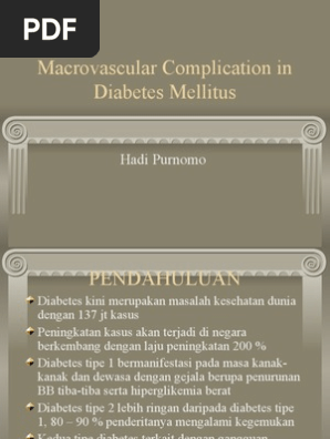 Macrovascular Complication In Diabetes Mellitus Coronary Artery Disease Metabolic Disorders