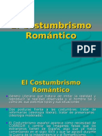 El Costumbrismo Romántico. Apuntes