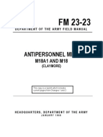 FM 23 23 Antipersonnel Mine M18A1 and M18 Field Manual