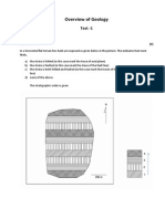 Overview of Geology: Test - 1 Name