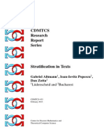 Stratification in Texts