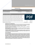 Informe Consolidado de Ferreyros SA 