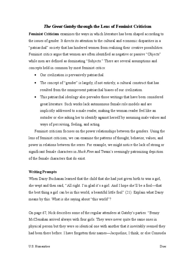 😎 Social criticism in the great gatsby. Free Great Gatsby Essays