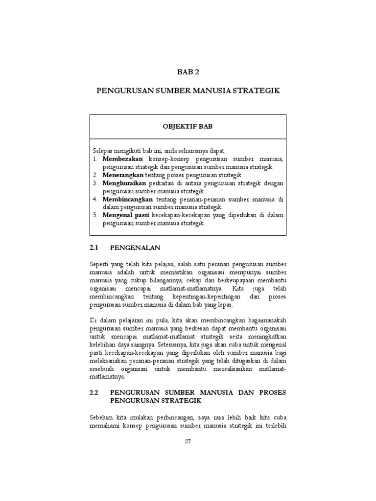 Pengurusan Sumber Manusia Strategik  PDF