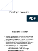 Fiziologia Excretiei