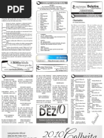 Boletim Informativo - 17/01/2010