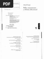 Michael Apple. Poder Conocimiento y Educacional | PDF