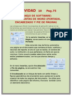 Actividad 10 Manejo de Software Pag. 75