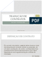 Traducao de Contratos em Inglês