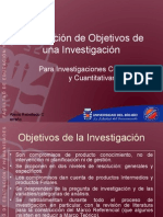 Objetivos de Investigación