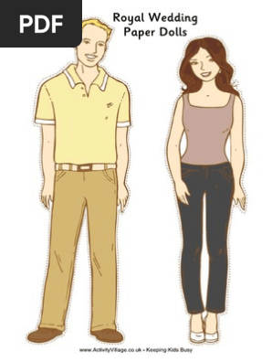 Royal Wedding Paper Doll color