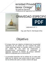 Lab. Nº 3 Gravedad Especifica