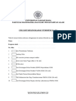 Form Persyaratan Yudisium FMIPA UGM