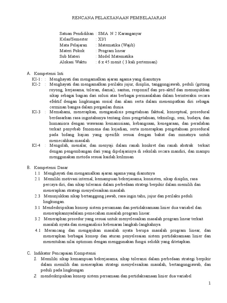 Contoh Soal Soal Cerita Matematika Keuntungan Maksimum