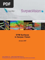 Surpac Dtm_surfaces Tutorial