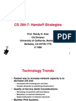 CS 294-7: Handoff Strategies