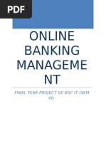 Online Banking Management